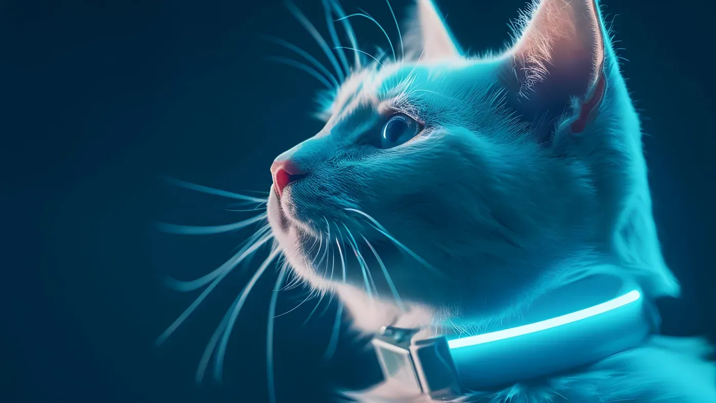 Katt på väg in genom en kattlucka